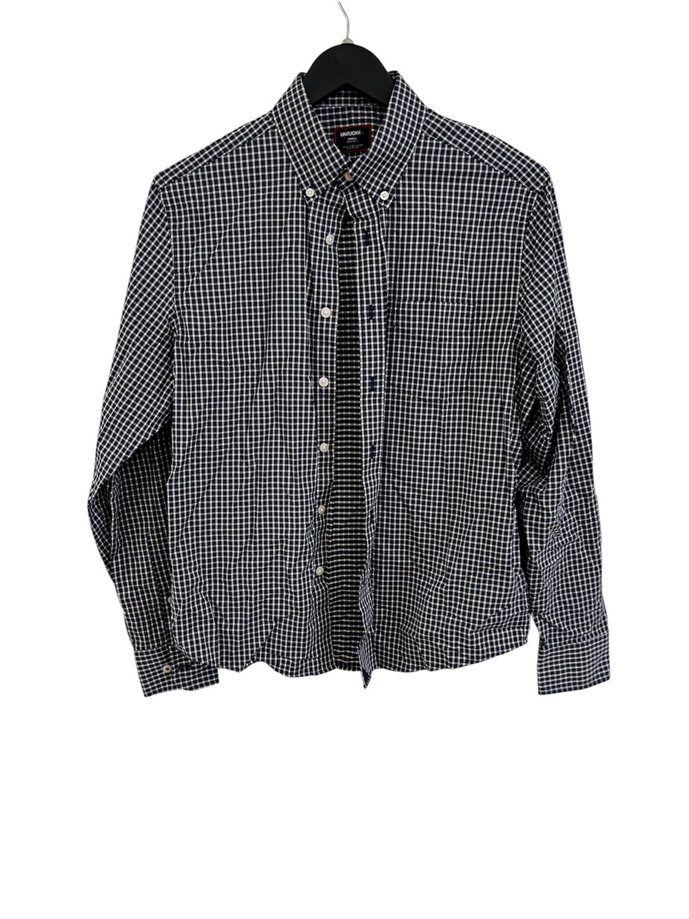 UNTUCKit blue red and White Check Casual Button-Down Shirt